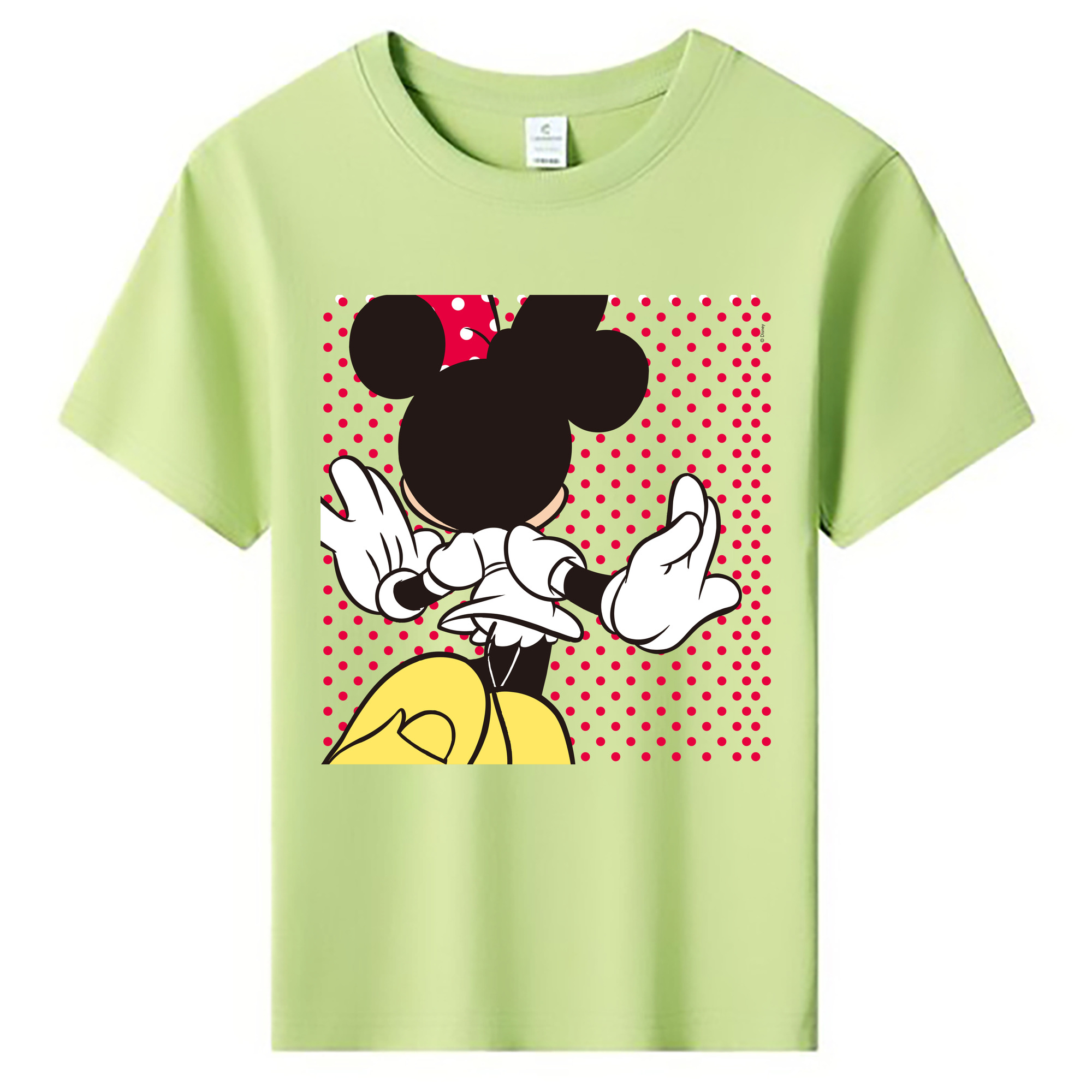 ミッキーマウス Mickey Mouse 綿100％キッズTシャツ（フロントプリント）